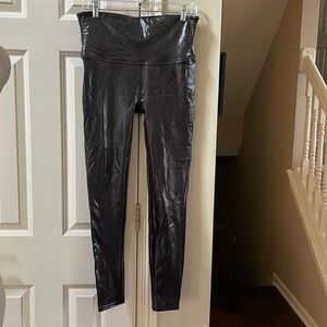 Spanx Espresso brown Snakeskin Legging, large